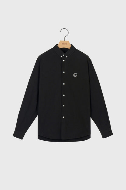 LOGO OXFORD SHIRT BLACK