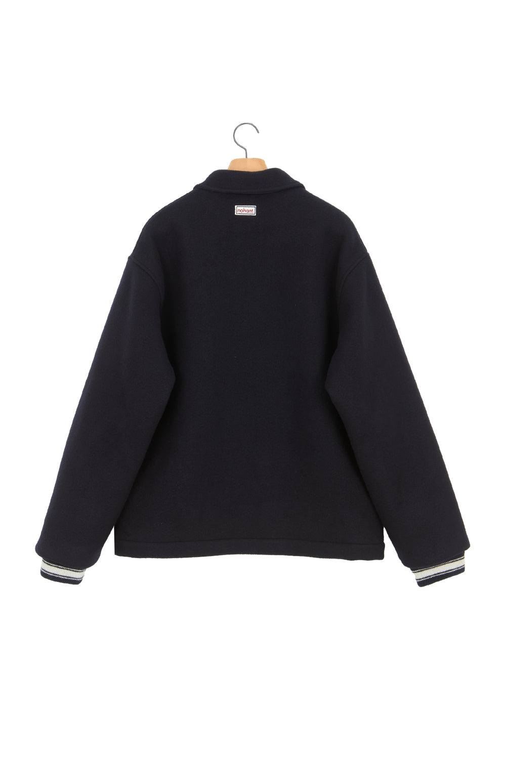 VARSITY MINIMAL WOOL JUMPER NAVY